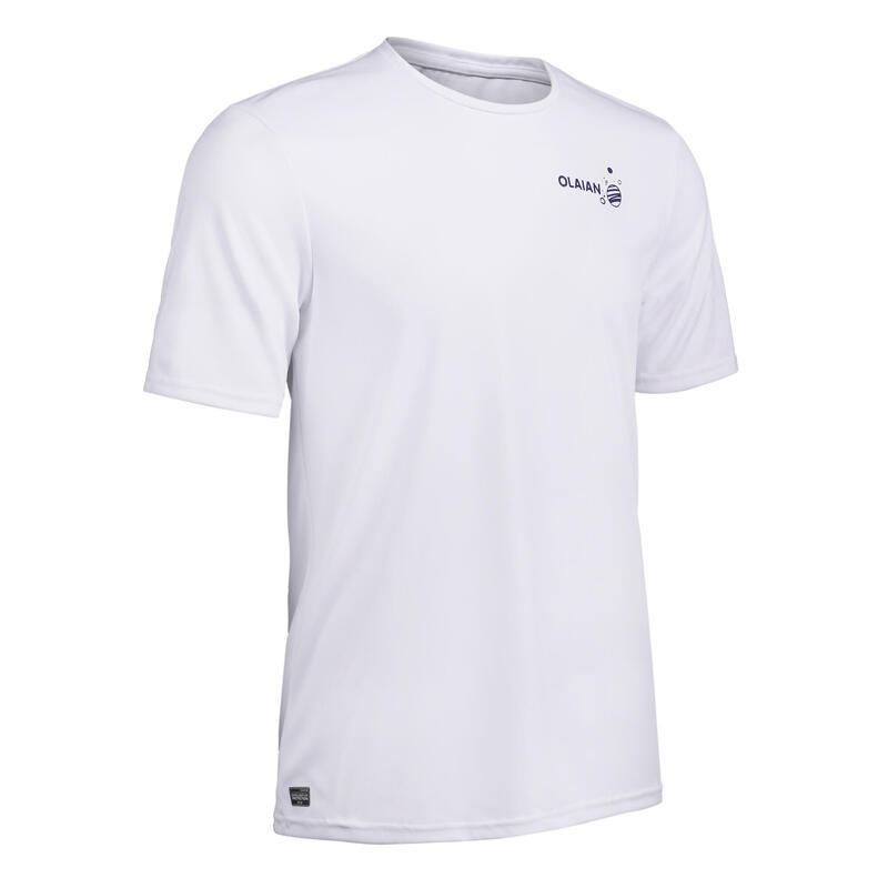 Camiseta protección solar manga corta Hombre blanco