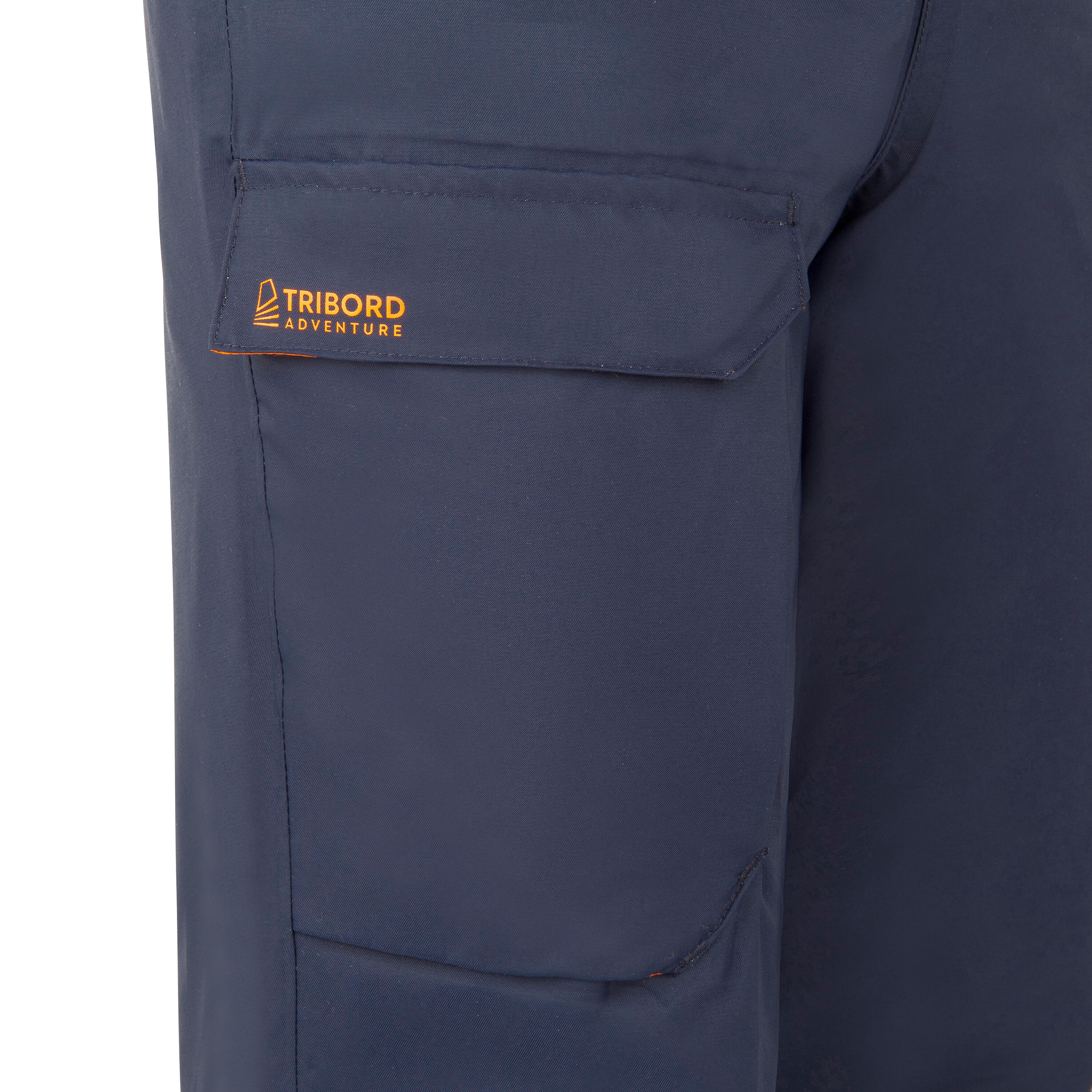 Kids' rain overtrousers Sailing 100 - Navy Blue 8/9