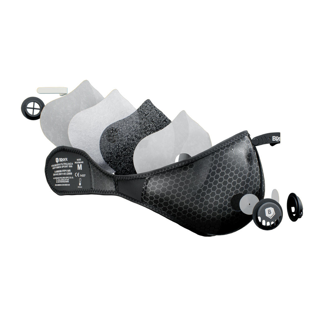 Filtrēšanas maska “Sport 500” ar 2 filtriem, FFP1