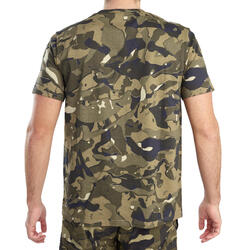 Camiseta Manga Corta Hombre Caza 100 Militar | Decathlon