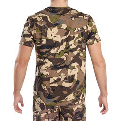 Camiseta Manga Corta Hombre Caza 100 Militar | Decathlon