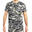 Camiseta Manga Corta Hombre Caza Solognac 100 Algodon Camuflaje Militar Gris