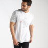 Men Cricket T-Shirt Quick Dry Ct 500 White