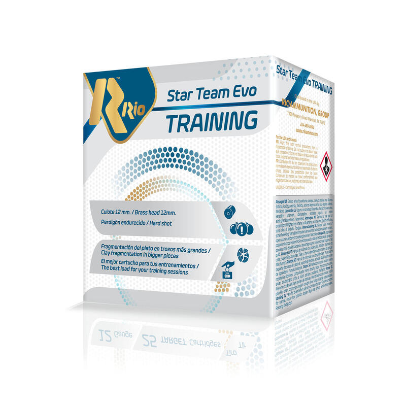 Cartucho Tiro al Plato Rio Star Team Evo Training 28gr