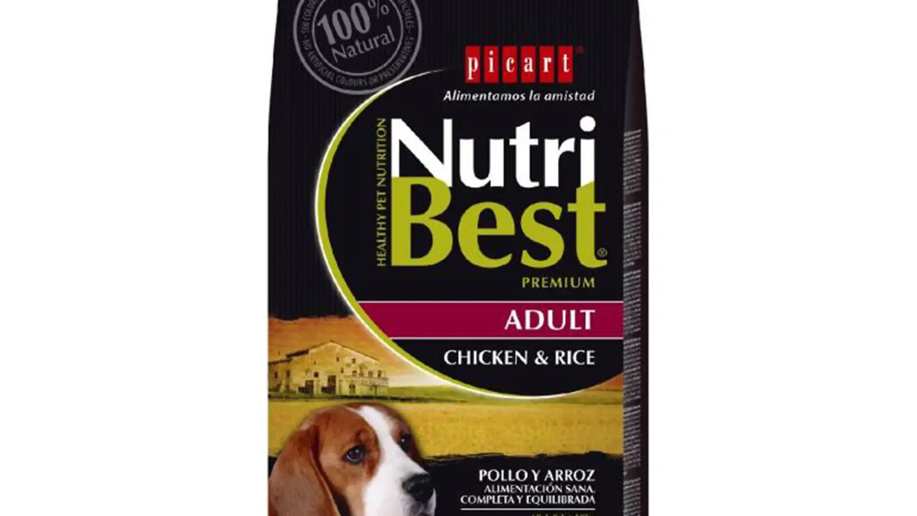 Pienso perro Nutribest Picart adulto pollo y arroz 15 Kg
