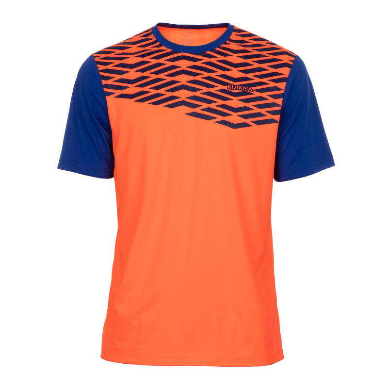 T-shirt de padel manches courtes respirant Homme - 500 orange