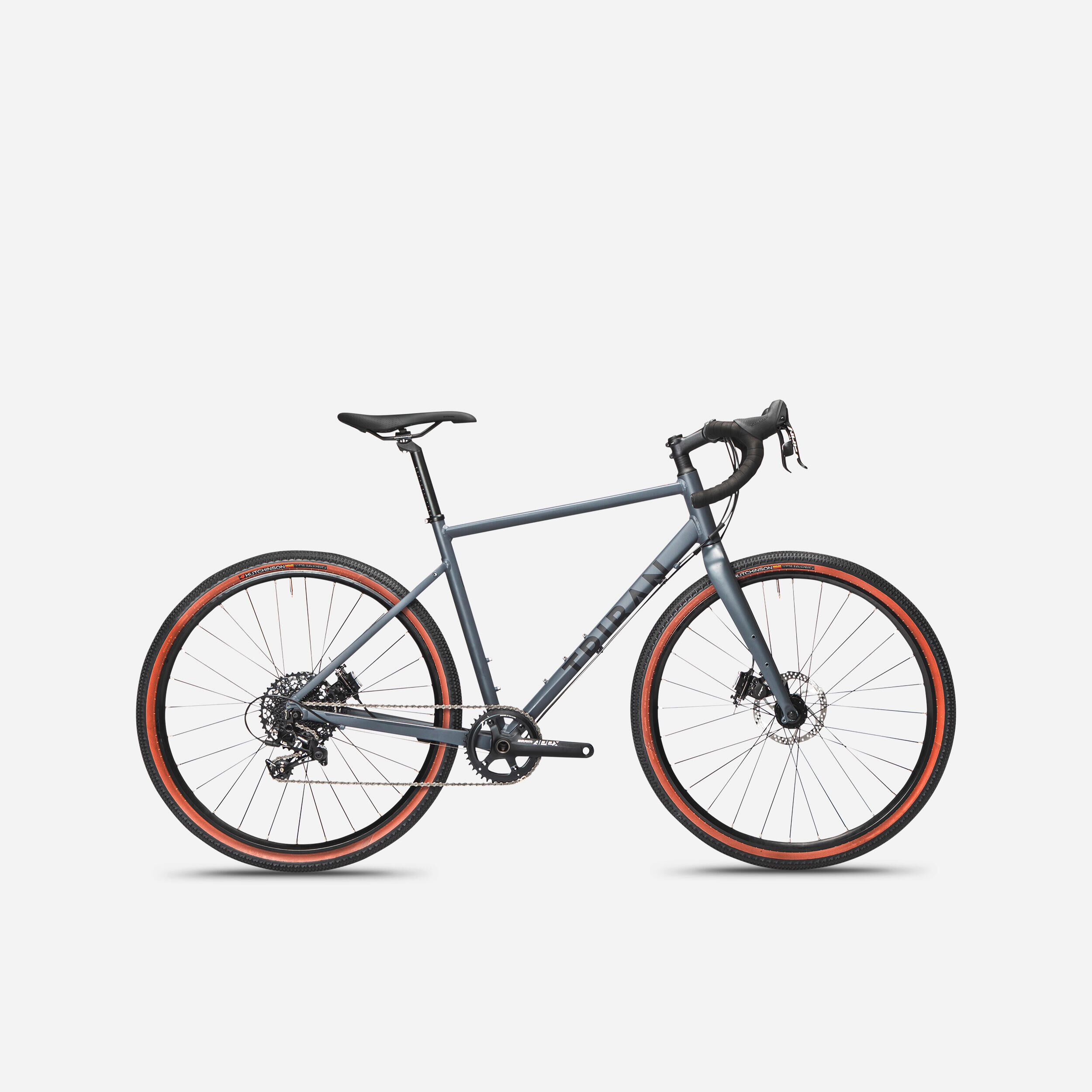 TRIBAN Gravel Bike Triban GRVL 520 Sram Apex - Grey