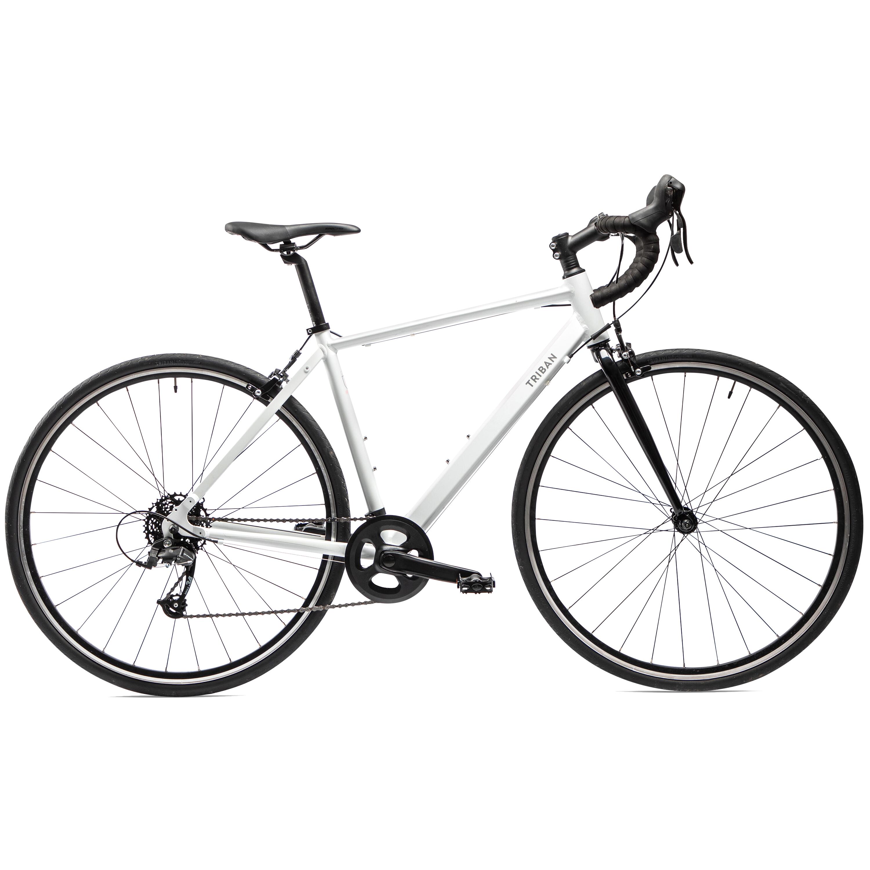 Women's Road Bike Triban Easy - White 13/15