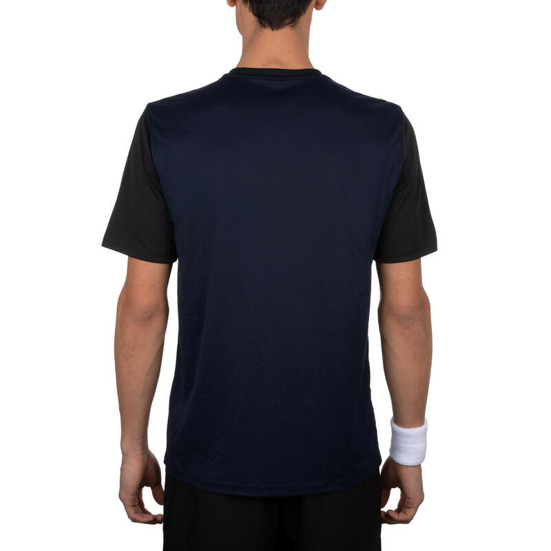 Herren Padel T-Shirt - PTS 500 schwarz/gelb