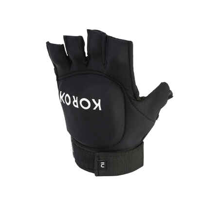 Črna rokavica za hokej na travi FH100 za otroke in odrasle