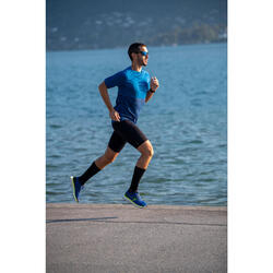 Occhiali running adulto RUNSPORT categoria 3 nero-azzurro KALENJI |  DECATHLON