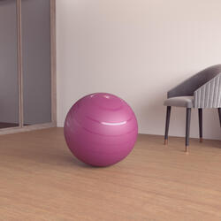 Pilatesboll tålig - storlek 1 / 55 cm - fitness - vinröd