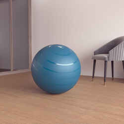 GYM BALL PILATES RÉSISTANT TAILLE 2 / 65 cm - TURQUOISE
