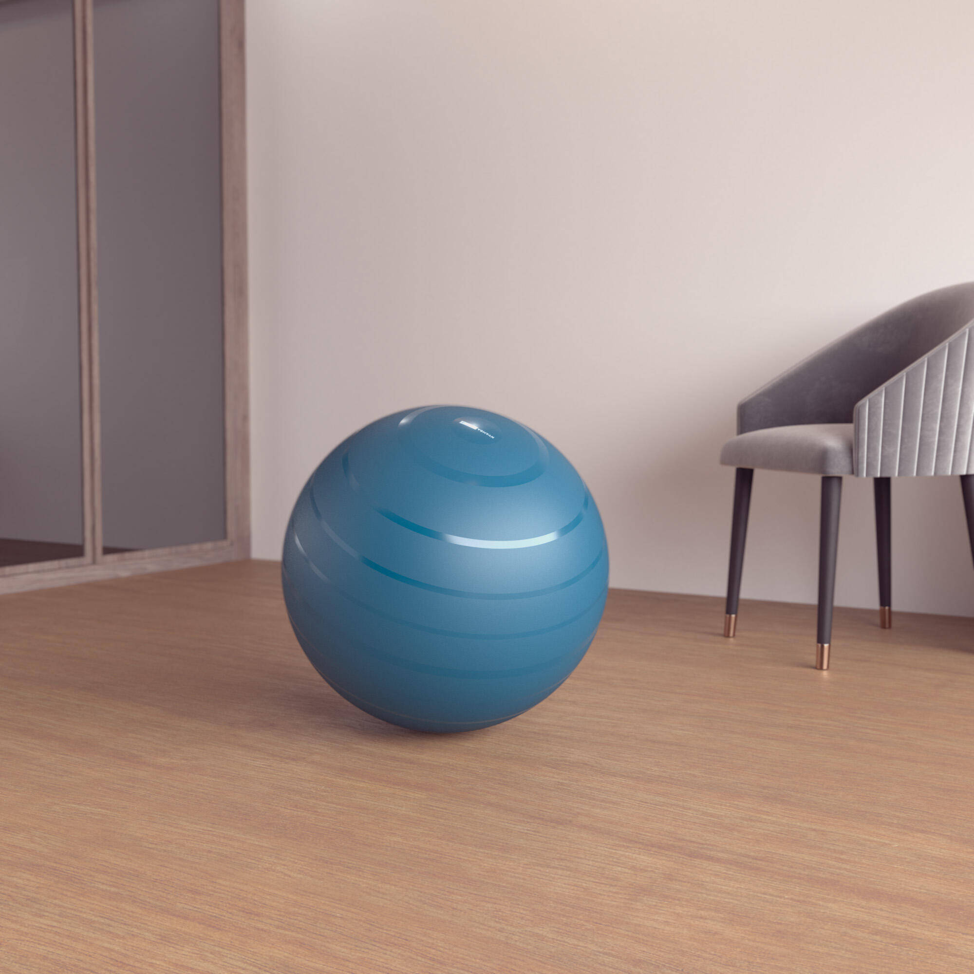 Gym Ball / Swiss Ball Durable Size 1 - 55 cm - Turquoise -  1