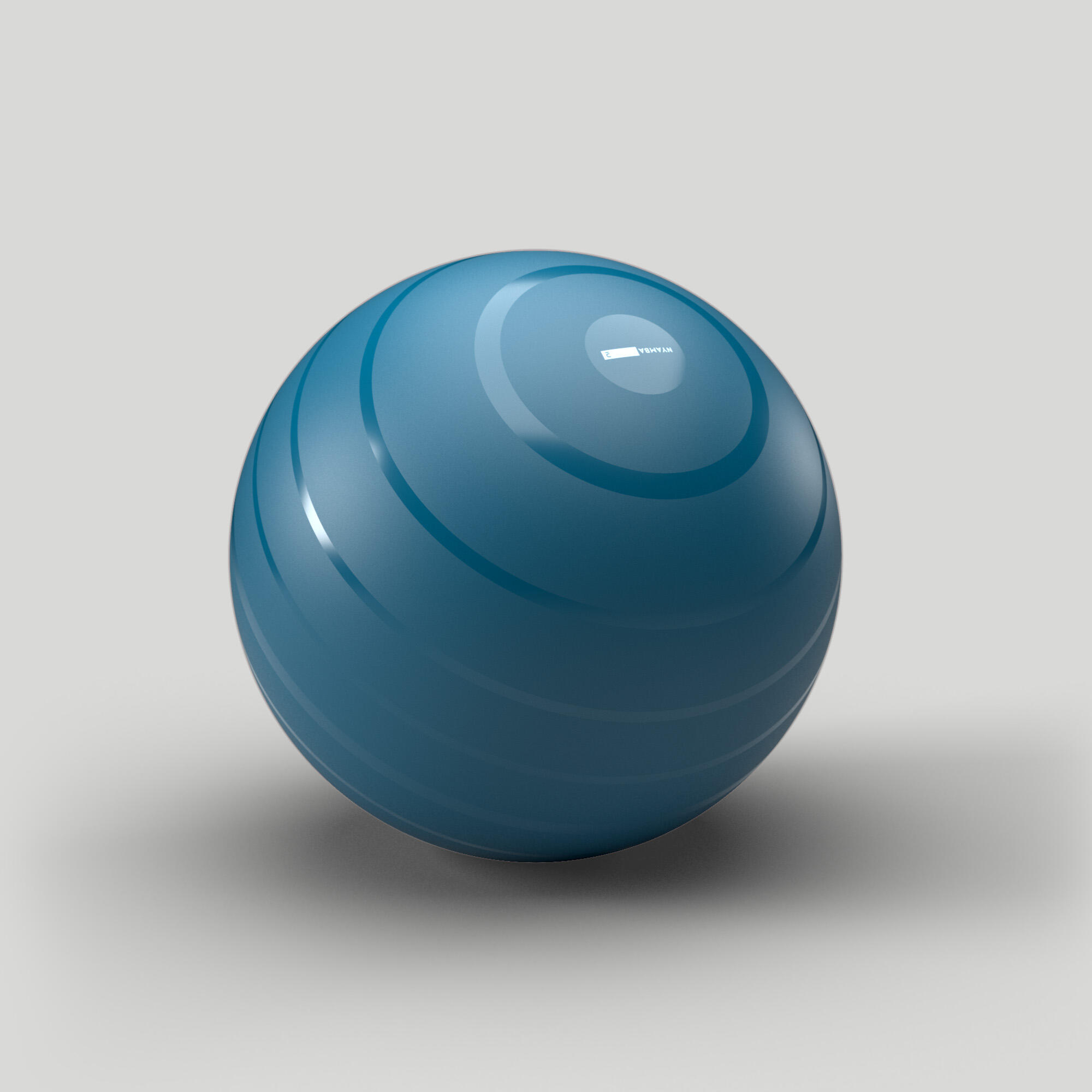 Size 3 (75 cm) Pilates Swiss Ball - Blue - DOMYOS