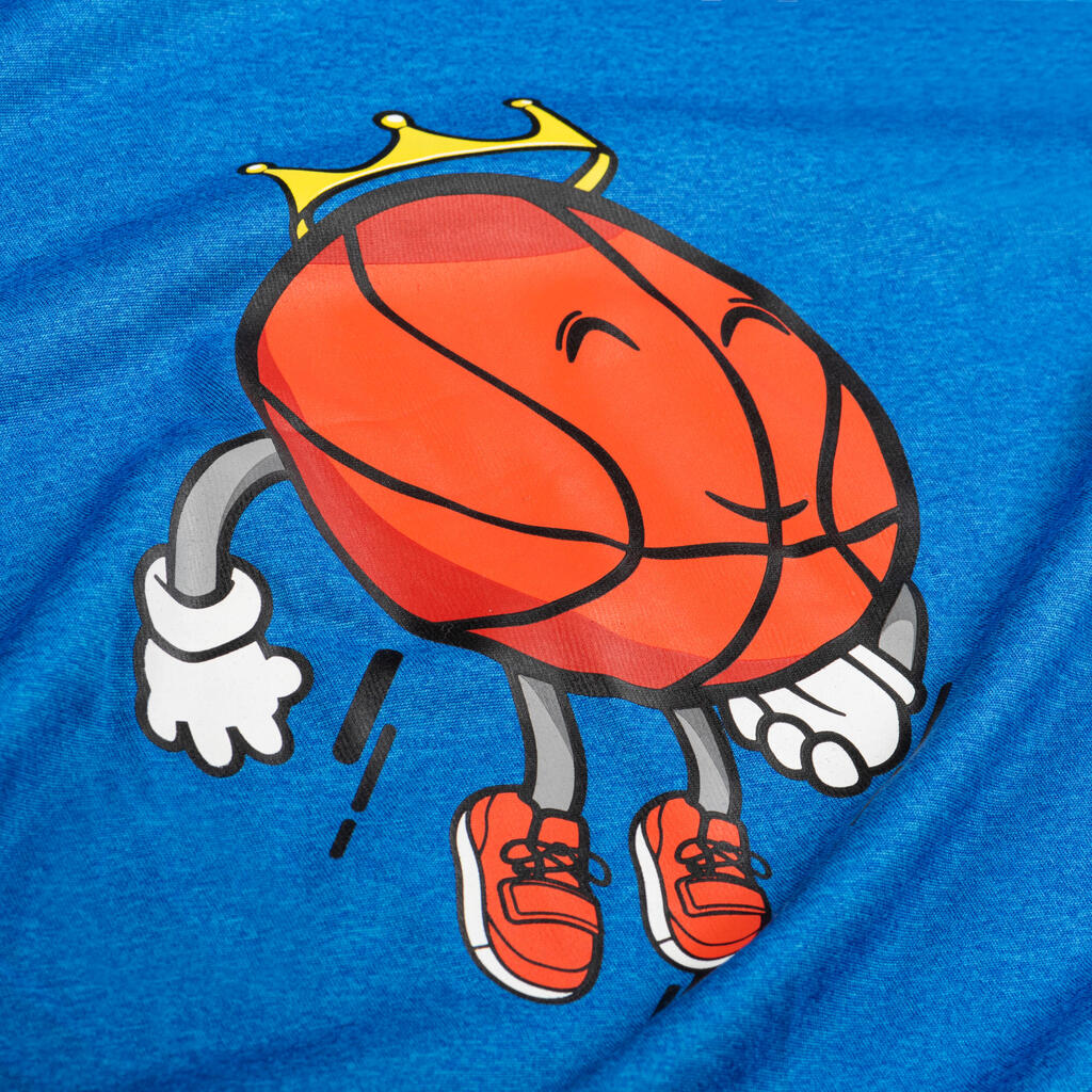 Kinder Basketballshirt TS500 Fast grau