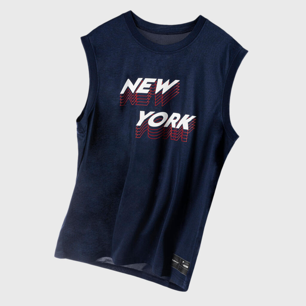 Damen/Herren Basketball Trikot ärmellos - Fast 500 schwarz