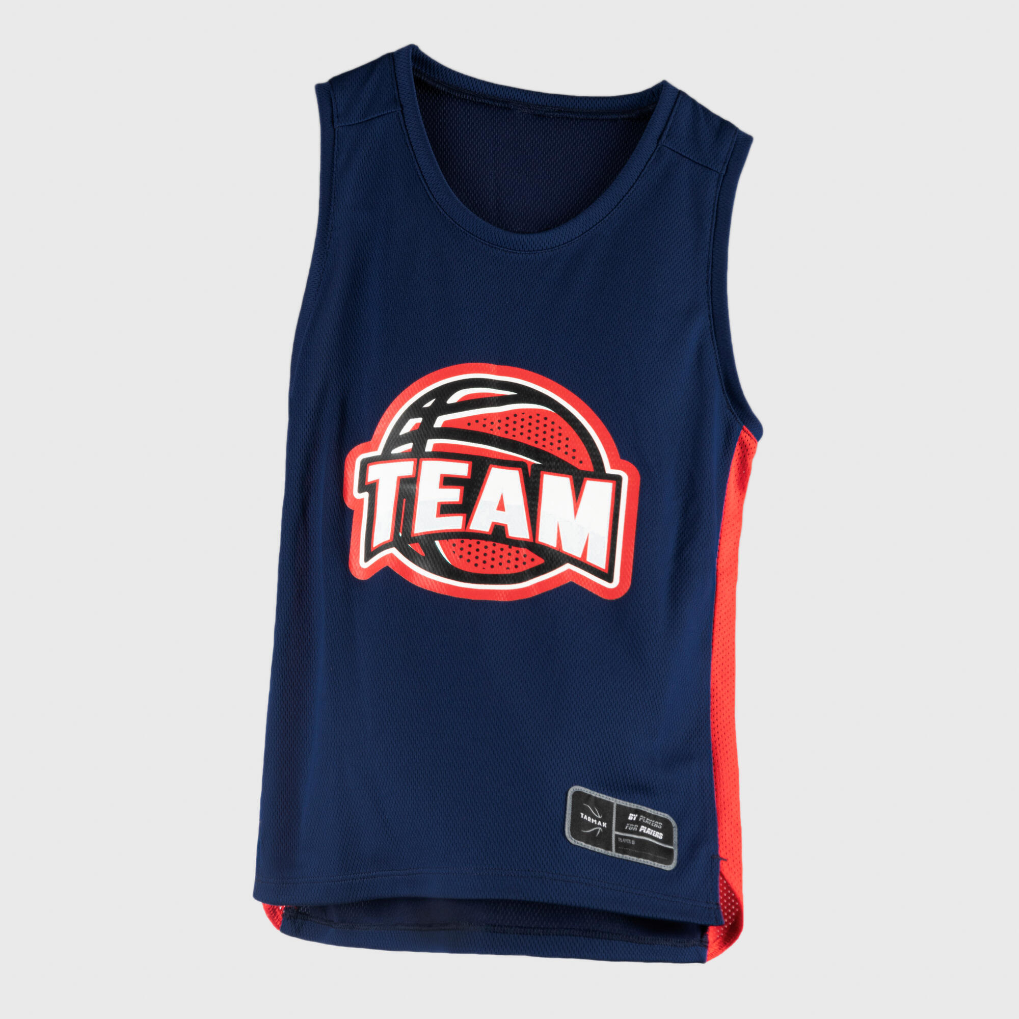 grey and red basketball jersey