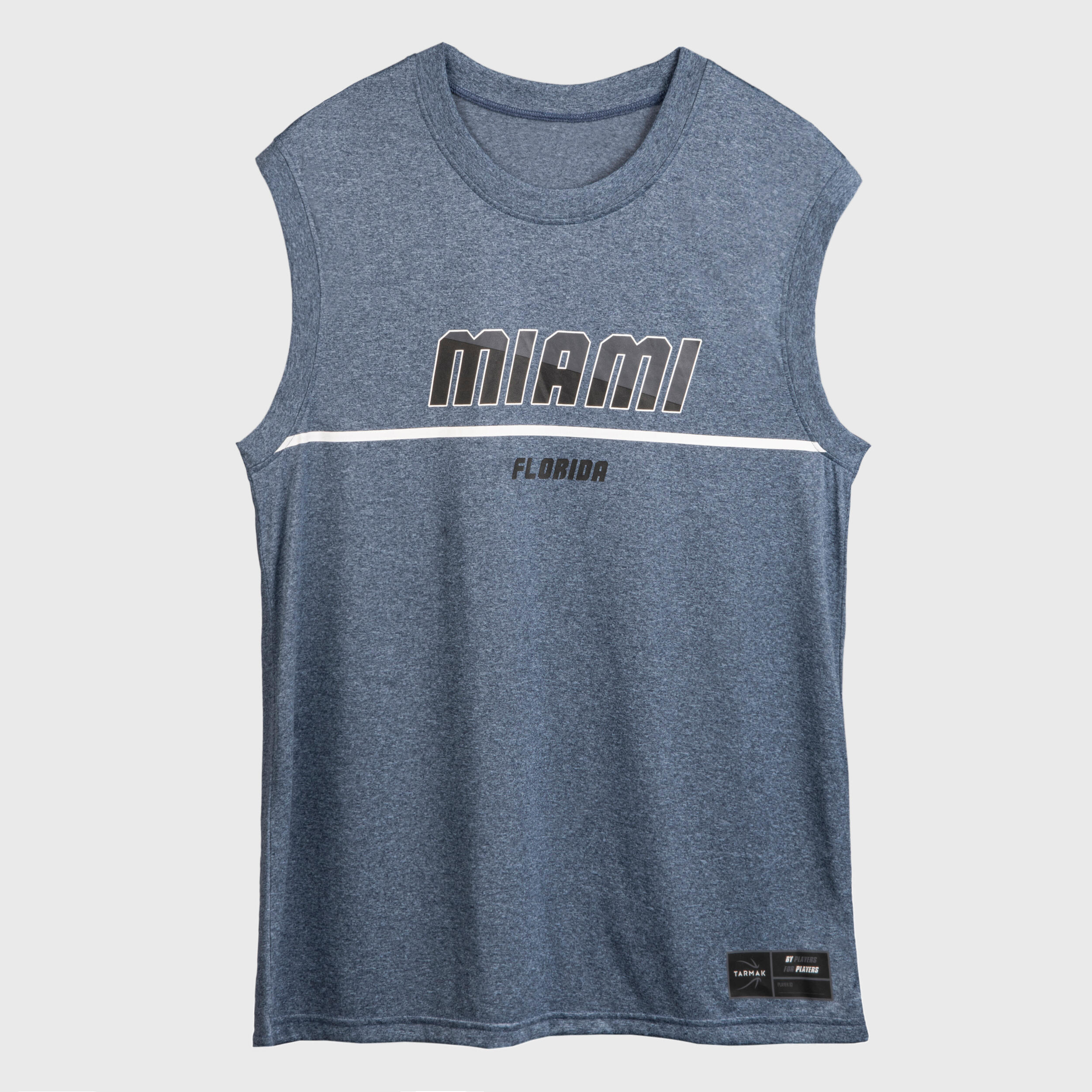 Men's/Women's Sleeveless Basketball Jersey TS500 - Grey 1/3