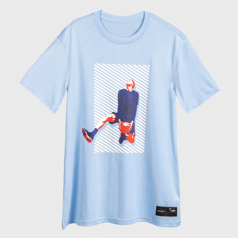 Men's Basketball T-Shirt / Jersey TS500 Fast - Light Blue Reverse Dunk