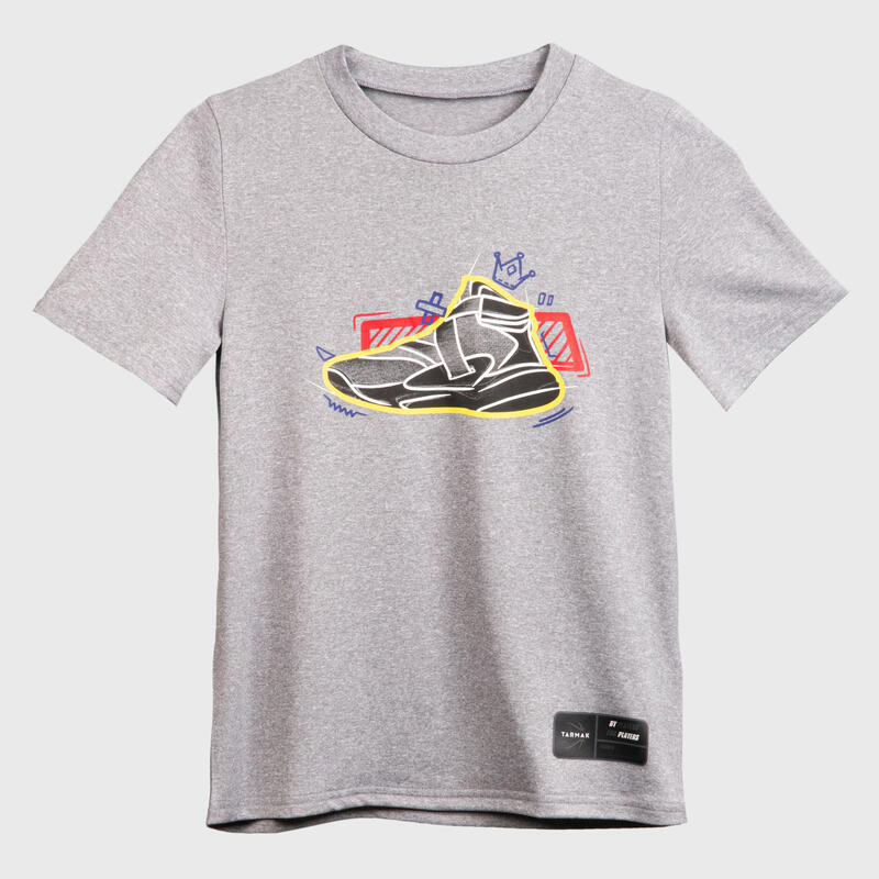 Camiseta Baloncesto Tarmak TS500 Fast Shoes Niños Gris