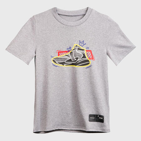 FITNESS SHARK-T-shirt de basket-ball pour homme, haut de sport