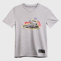 חולצת כדורסל דגם TS500 Fast לילדים - אפור