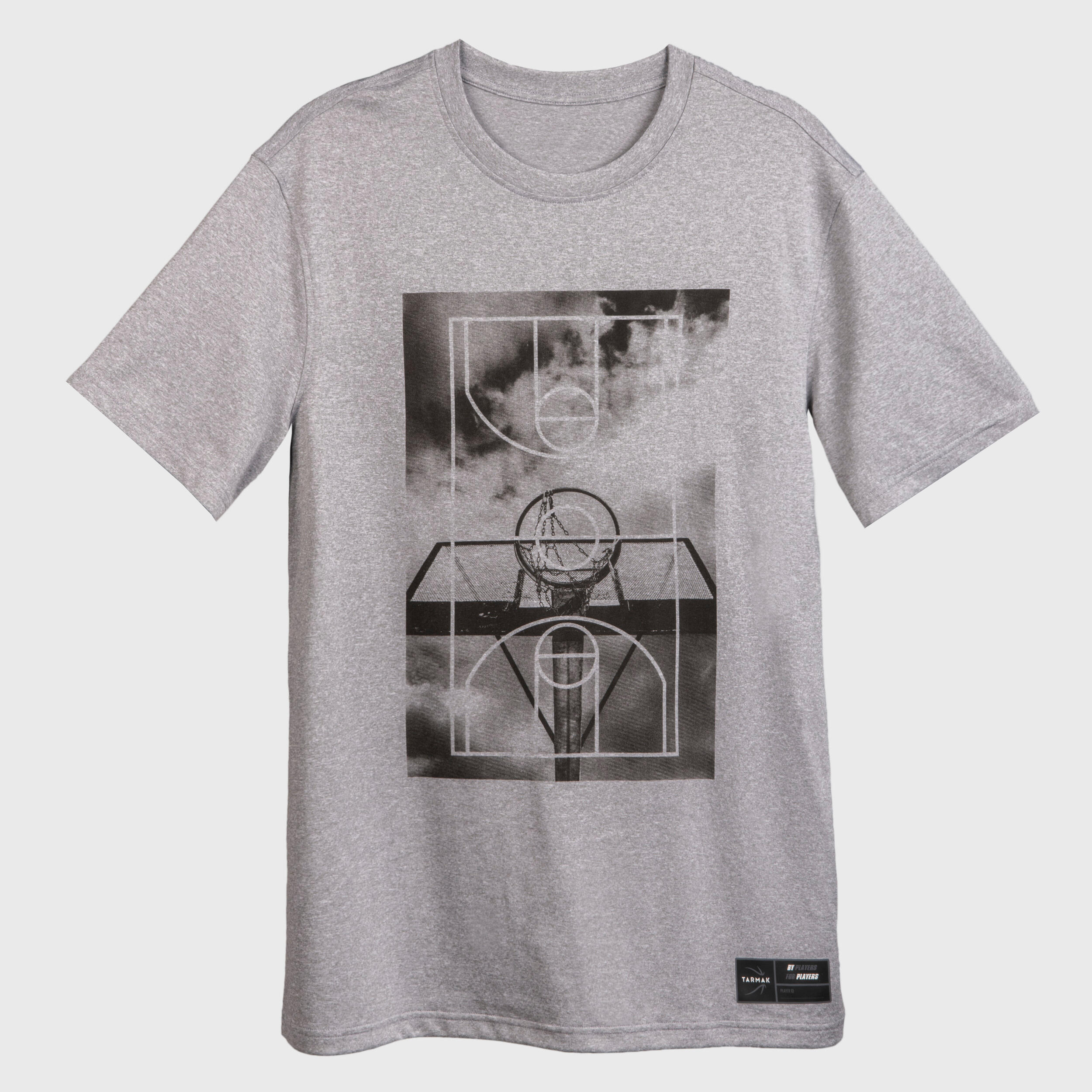Men's/Women's Basketball T-Shirt/Jersey TS500 Fast - Light Grey 4/7