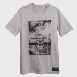 T-SHIRT / MAILLOT BASKETBALL HOMME/FEMME - TS500 FAST GRIS CLAIR