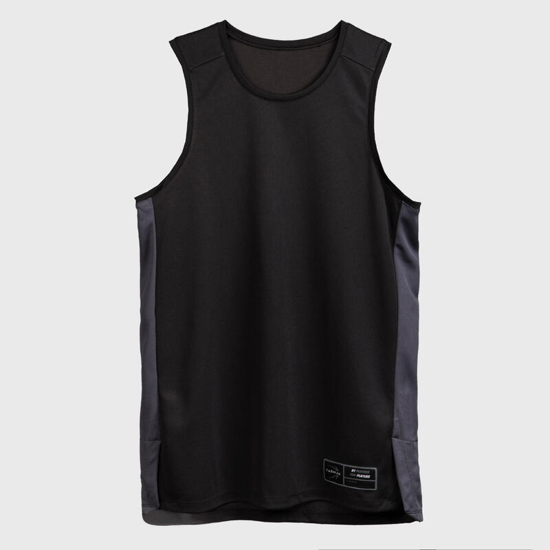 MAILLOT SANS MANCHE DE BASKETBALL HOMME T500 NOIR