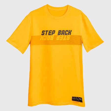 Majica bez rukava za košarku TS500 Fast muška žuta s natpisom 