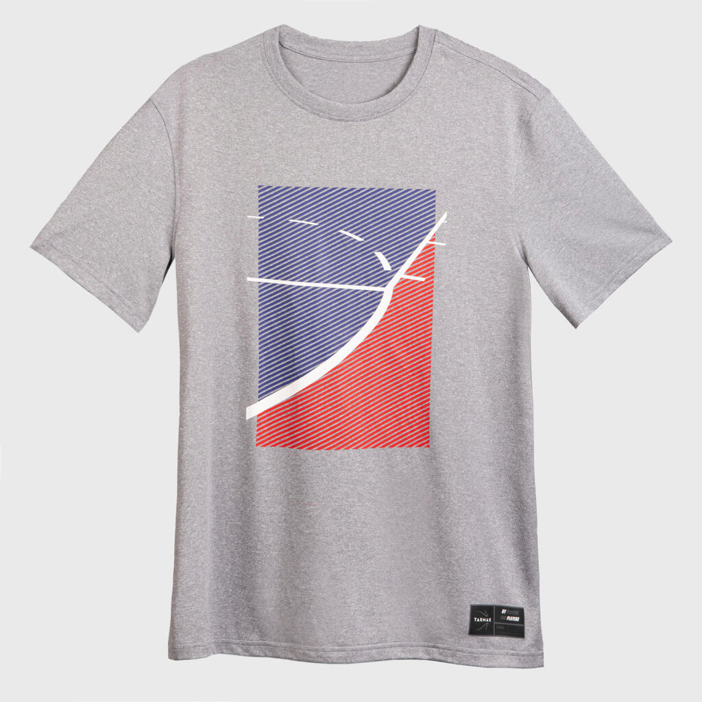 Herren Basketball  T-Shirt - TS500 Fast grau