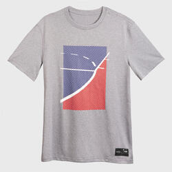 Basketbalshirt voor heren TS500 FAST grijs The Paint