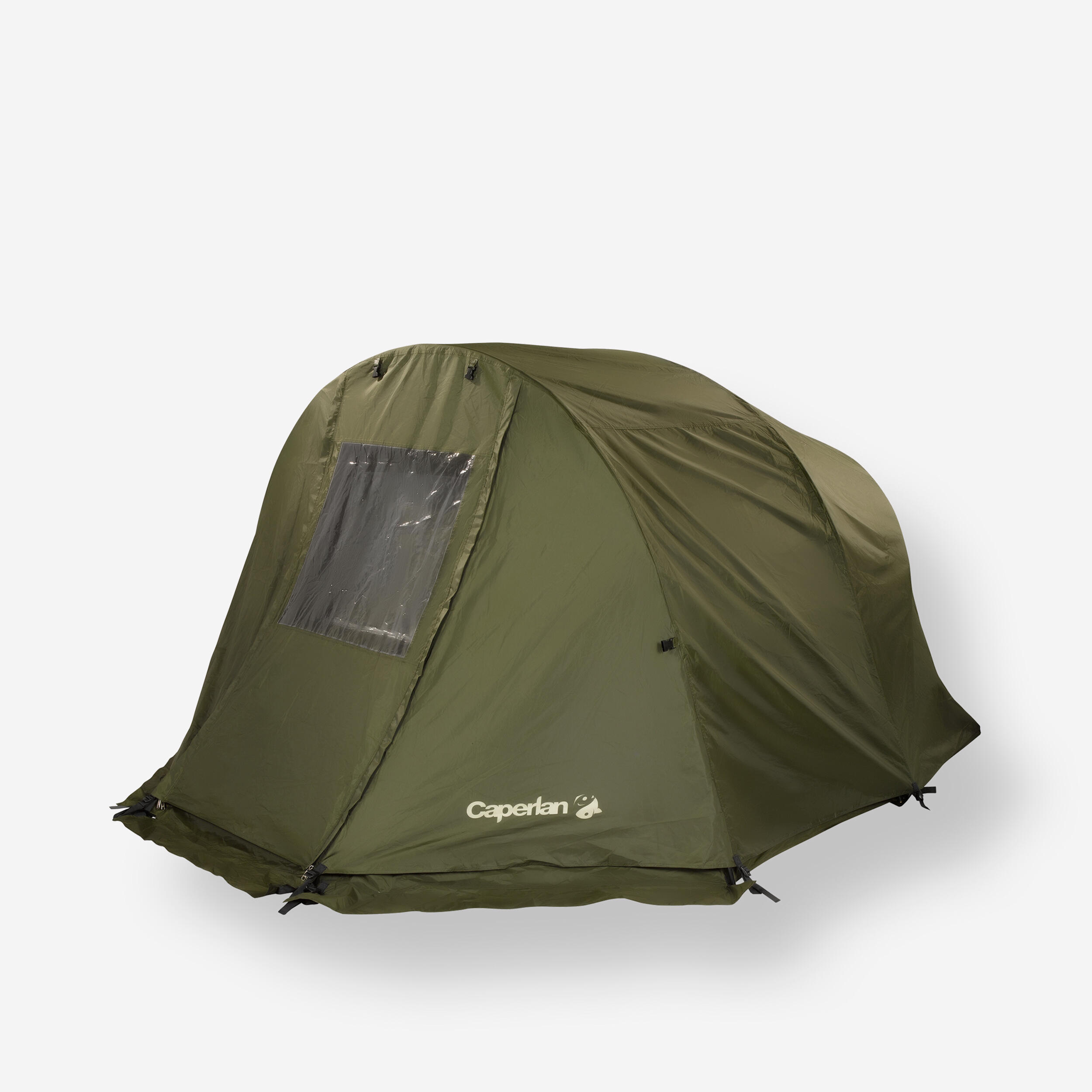 Caperlan - Surtoile Bivvy Pêche De La Carpe Tanker Frontview - Bivvy - Peche - Vert - Dark Kaki - Decathlon