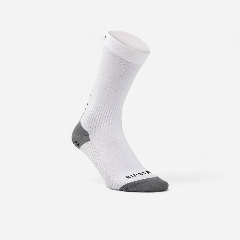 Short Non-Slip Football Socks Viralto MiD - White