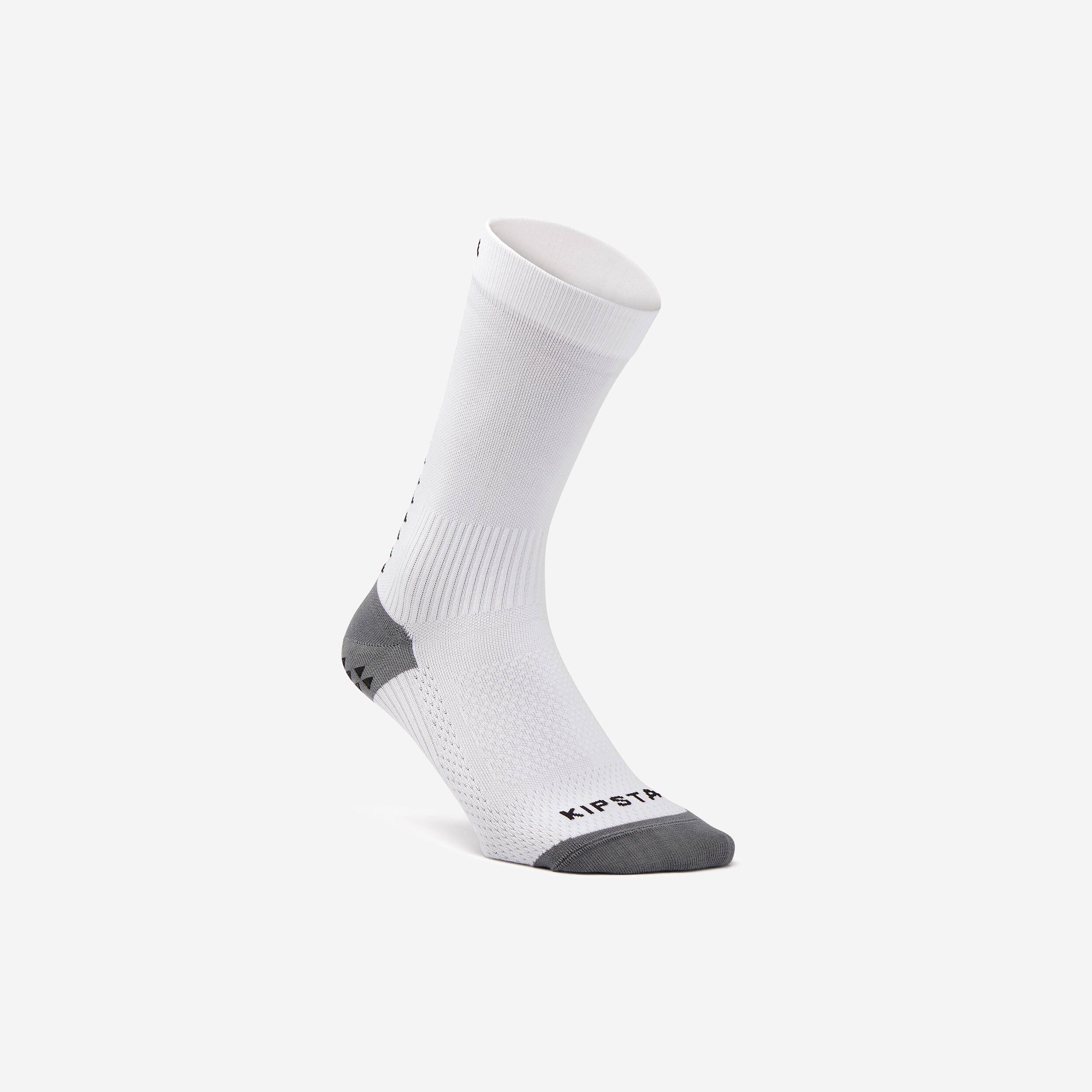 Short Grippy Football Socks Viralto MiD - White 1/5