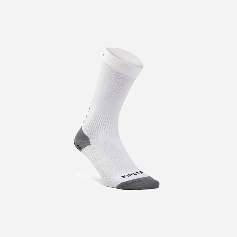 Short Grippy Football Socks Viralto MiD - White - Decathlon