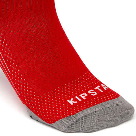 Αντιολισθητικές κοντές κάλτσες ποδοσφαίρου Viralto MiD - Κόκκινο