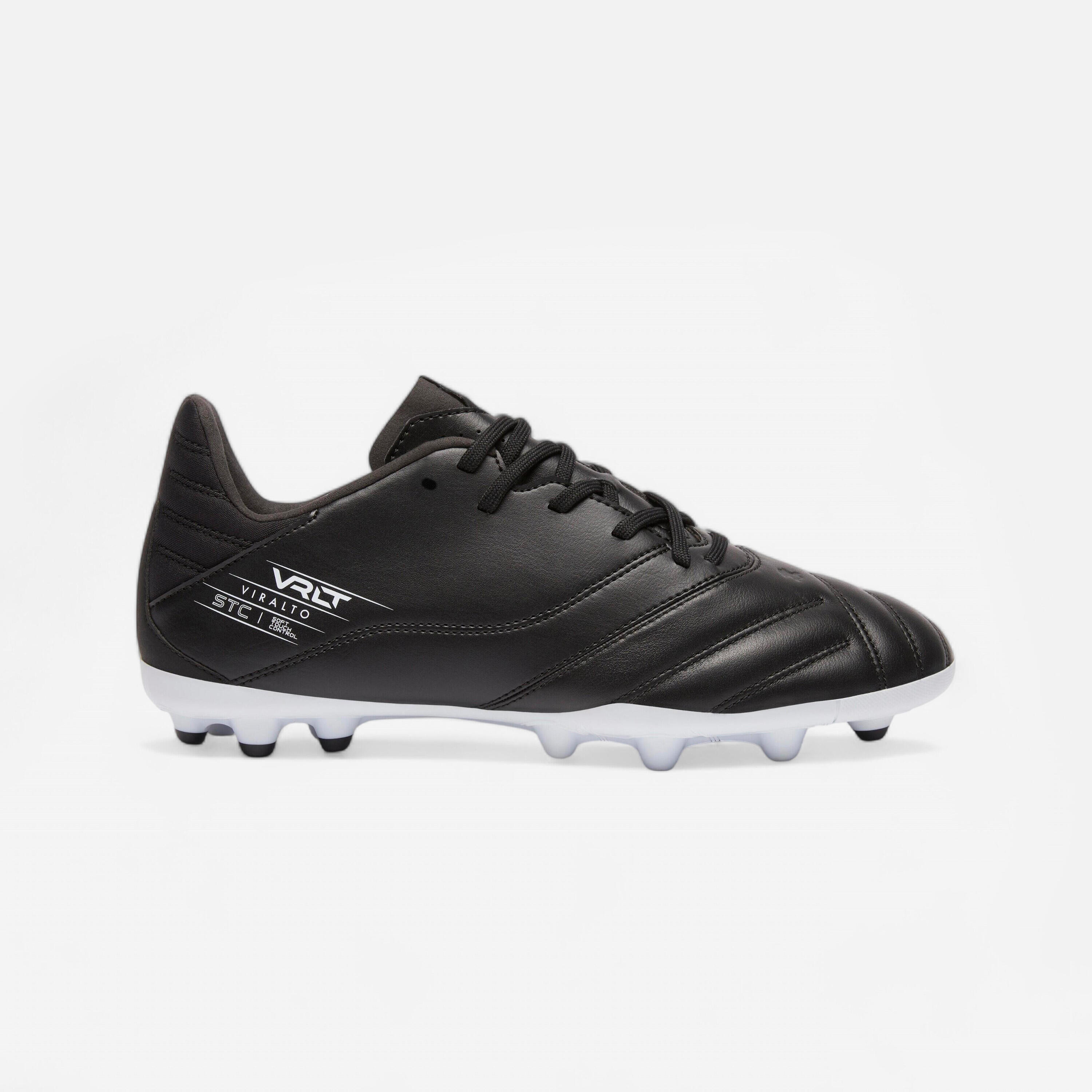 KIPSTA Leather Football Boots Viralto II MG - Black