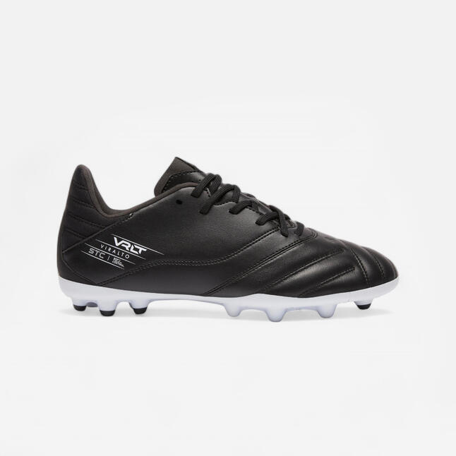 Leather Football Boots Viralto II MG Black Decathlon