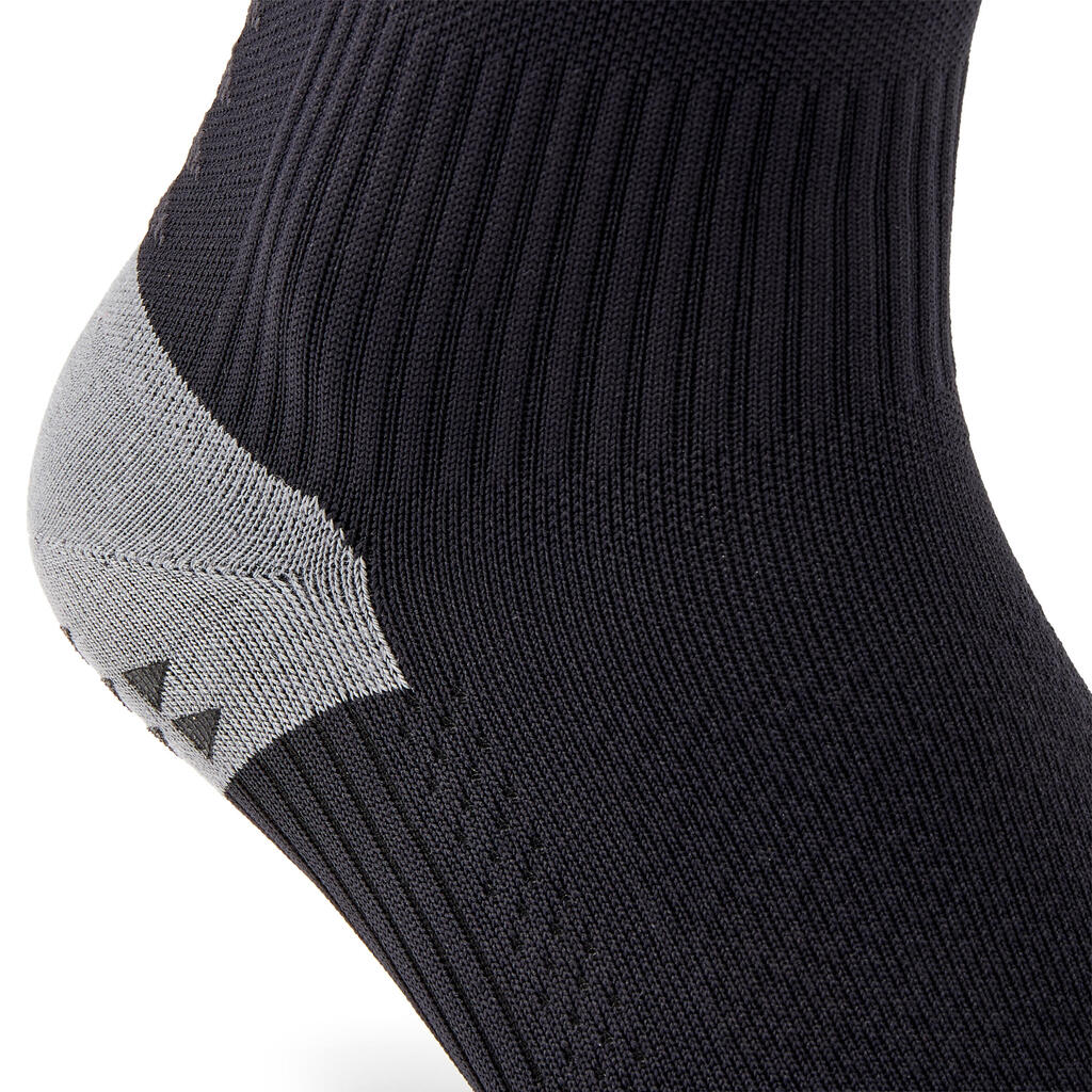 CHAUSSETTES DE FOOTBALL COURTES ADHERENTES VIRALTO II MiD NOIR