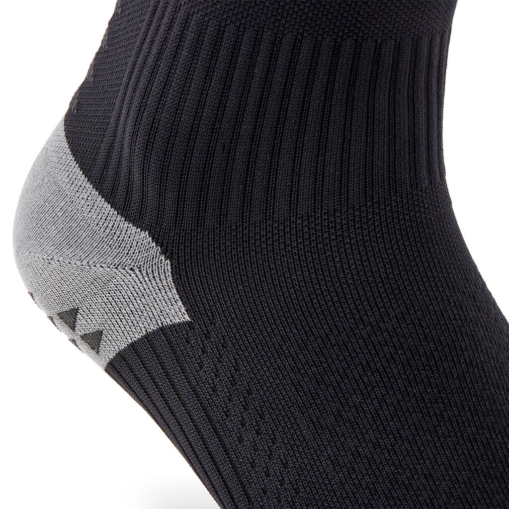 Detské polovysoké futbalové ponožky Viralto MiD II Club čierne