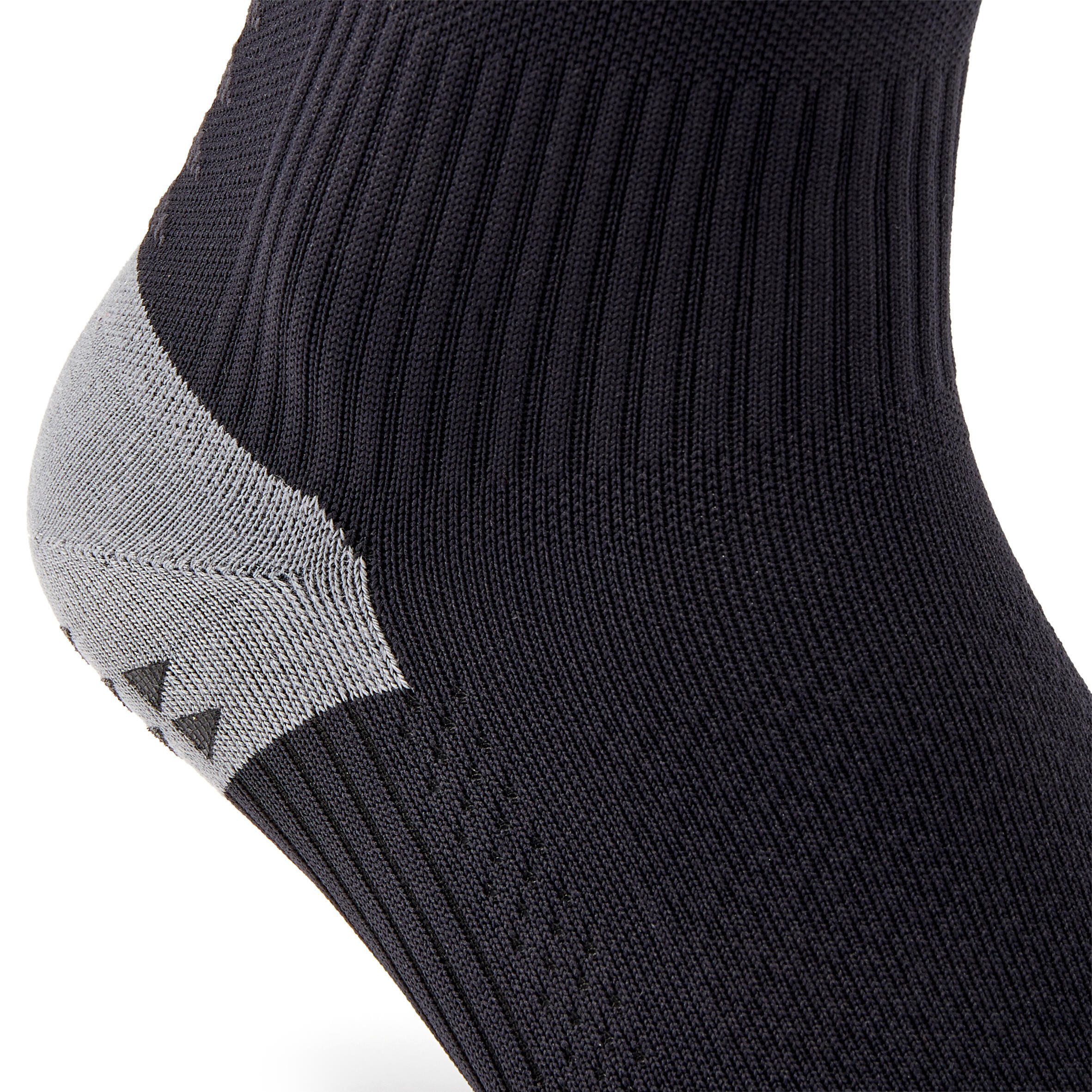 Short Grippy Football Socks Viralto MiD - Black 4/5