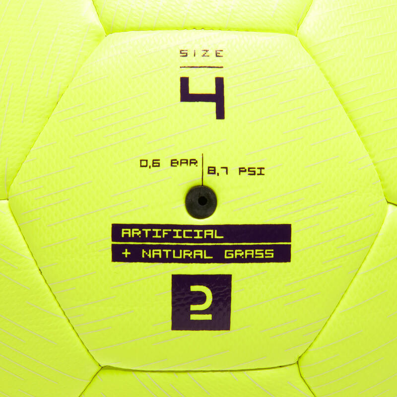 Voetbal F500 Light maat 4 geel