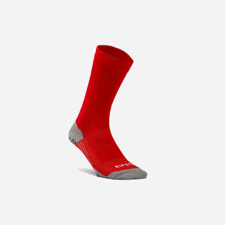 Short Grippy Football Socks Viralto MiD - Red