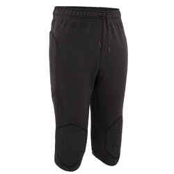 F100 Kids' Goalkeeper Cropped Bottoms - Black