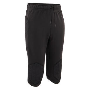 Pantalón pirata de portero Niños Kipsta F100 negro