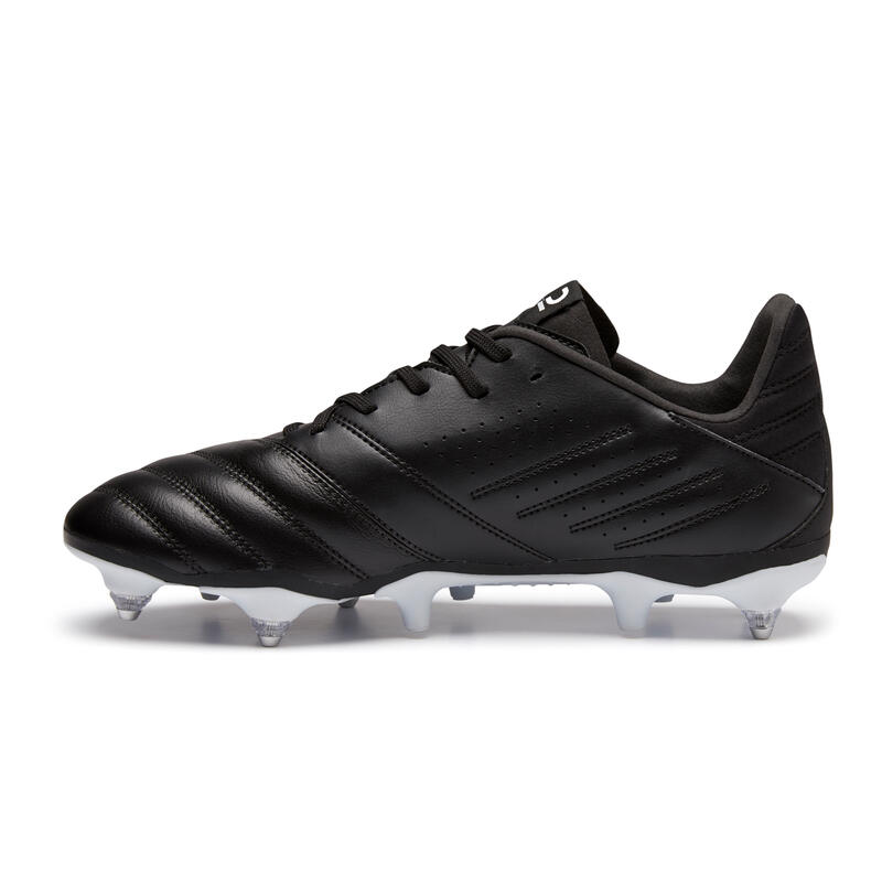 Botas de Fútbol Viralto II Piel SG tacos aluminio Adulto Negro