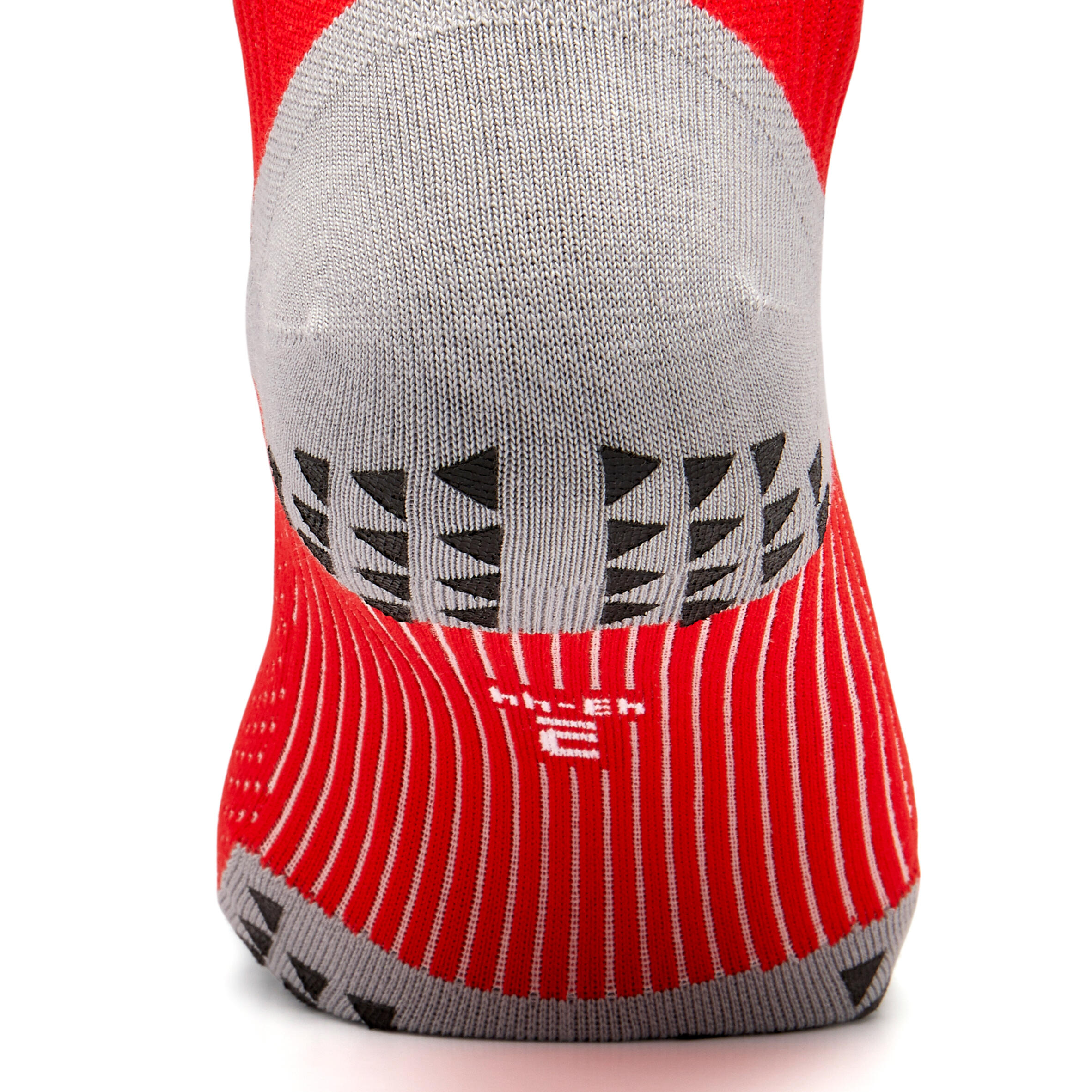 Short Grippy Football Socks Viralto MiD - Red 3/5