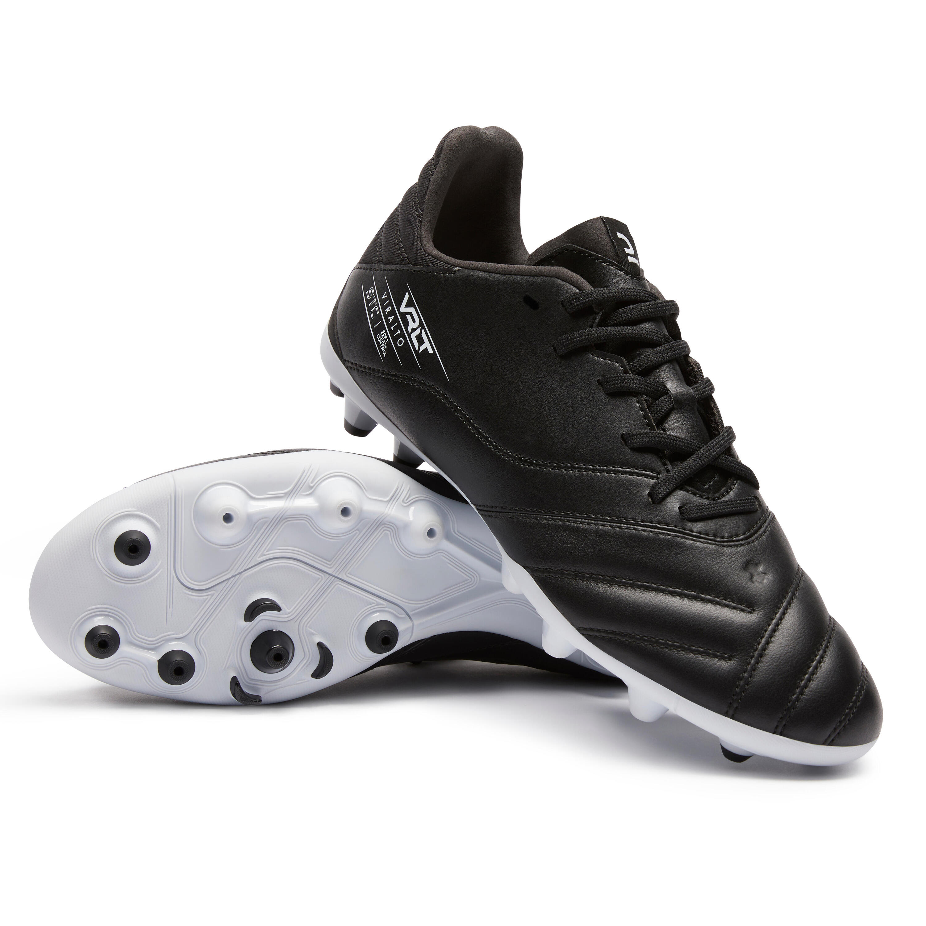CHUTEIRAS DE FUTEBOL VIRALTO II COURO MG PRETO 6/9